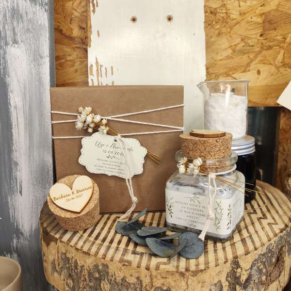 Candela Naturale Personalizzata in Cera di Soia – EcoFattoArt